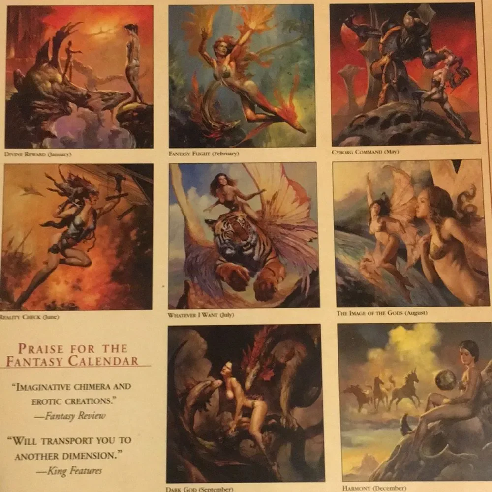Boris Vallejo & Julie Bell Bundle 8 items